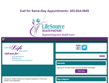 Tablet Screenshot of lifesourcehp.com